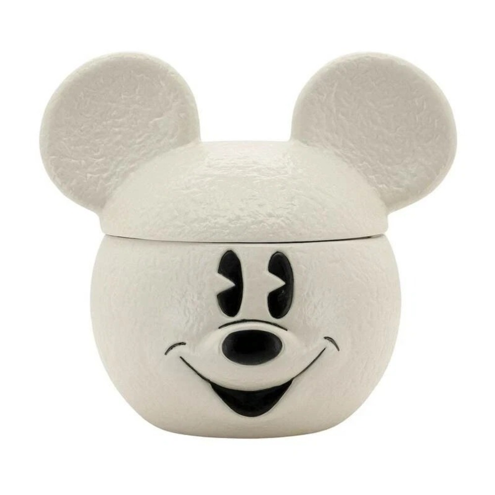 Disney St. Nicholas Square Mickey‎ Mouse Snowman Covered Candy Cookie Jar NWT